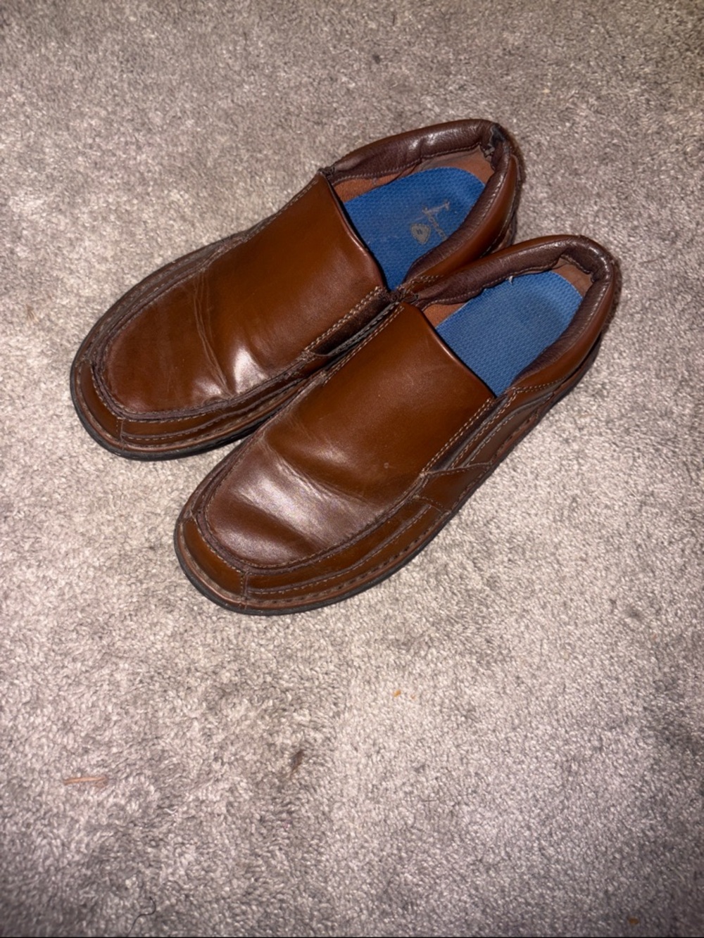 Clark’s Men's Brown Slip-On Leather Casual Shoes size 11 - Picture 2 of 11